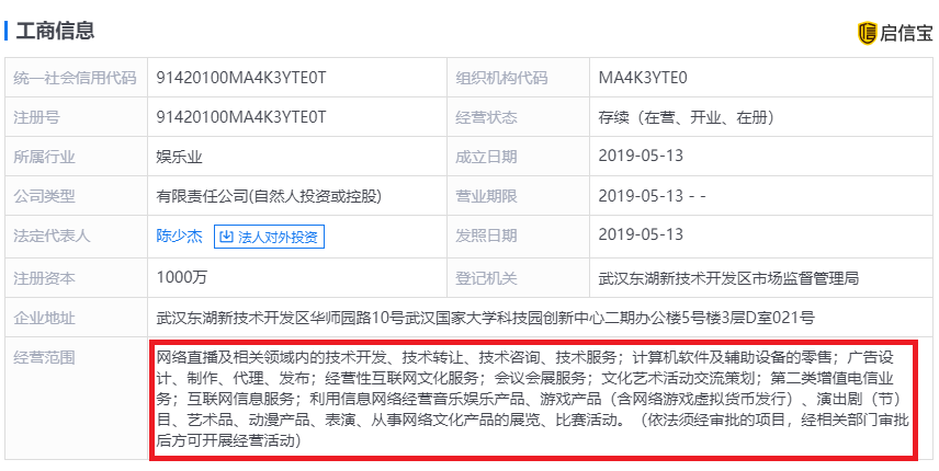 斗鱼千万元注资成立新公司，剑指增值电信业务拓展新赛道